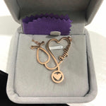 Cargar imagen en el visor de la galería, Stethoscope Necklace (Personalized)
