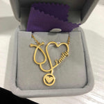 Load image into Gallery viewer, Stethoscope Necklace (Personalized)
